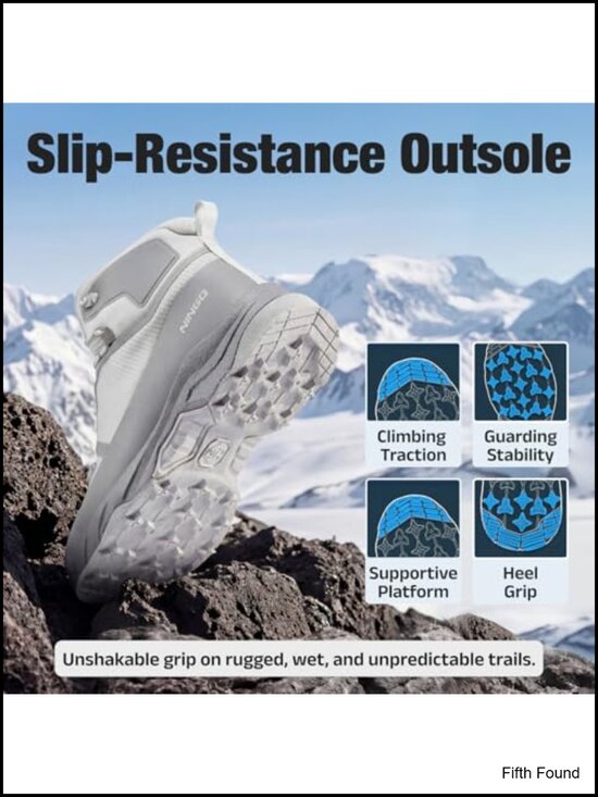 Waterproof Hiking Boots Breathable Lightweight Ankle Boots for Trekking Camping main image 6